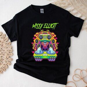 Missy Elliott Tour 2024 Hot Unisex T Shirt Music Graphic Fan Gift Retro Concert